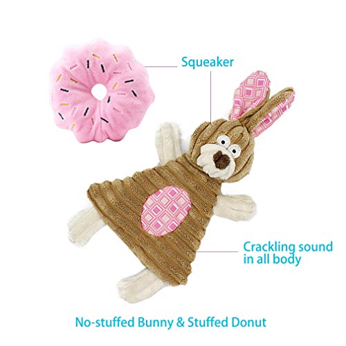 Volacopets Puppy Toys for Teething, Puppy Chew Toys for Small Dogs, Pink, 5-Pack