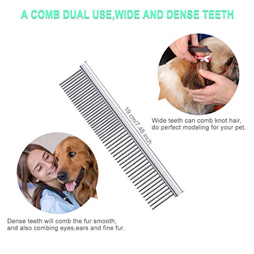 VONLUXE Dog & Cat Pets Nail Clippers and Trimmer - Safety with Guard to Avoid Over-Cutting Toenail,Free Nail File & Stainless Steel Comb - Professional Grooming Tool for Large and Small Animals