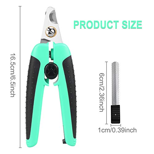 VONLUXE Dog & Cat Pets Nail Clippers and Trimmer - Safety with Guard to Avoid Over-Cutting Toenail,Free Nail File & Stainless Steel Comb - Professional Grooming Tool for Large and Small Animals