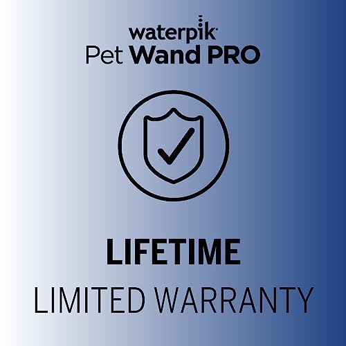 Waterpik PPR-252E Pet Wand Pro Shower Sprayer Attachment, 1.8 GPM, for Fast and Easy at Home Dog Cleaning, Blue/Grey