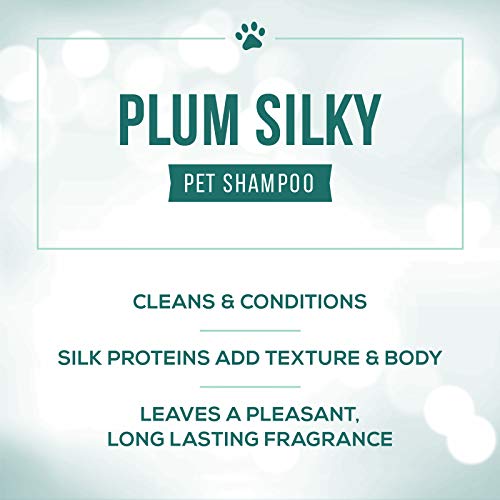 Nature's Specialties Puppy Friendly Conditioning Dog Shampoo for Pets, Concentrate 24:1, Made in USA, Plum Silky, 1gal