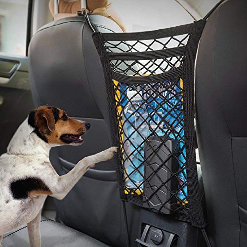 3-Layer Dog Car Barrier: Elastic, Stable & Multifunctional