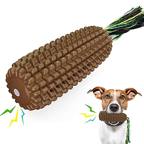 USWT Dog Squeaky Corn Toys Puppy Toy Dogs Supplies Doggy Chew Cotton Rope Molar Toothbrush Teeth Cleaning Durable New Material
