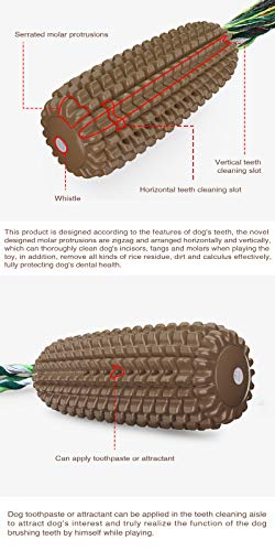 USWT Dog Squeaky Corn Toys Puppy Toy Dogs Supplies Doggy Chew Cotton Rope Molar Toothbrush Teeth Cleaning Durable New Material