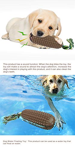USWT Dog Squeaky Corn Toys Puppy Toy Dogs Supplies Doggy Chew Cotton Rope Molar Toothbrush Teeth Cleaning Durable New Material