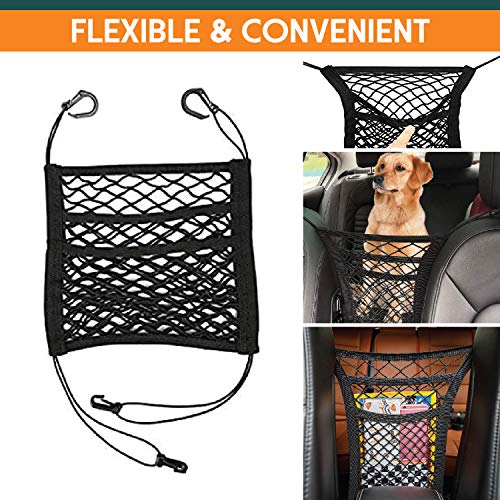 3-Layer Dog Car Barrier: Elastic, Stable & Multifunctional