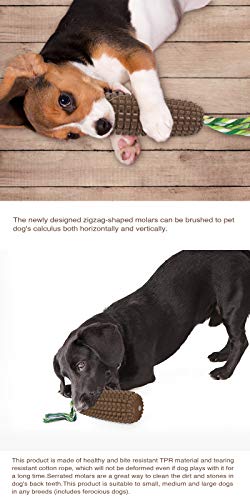 USWT Dog Squeaky Corn Toys Puppy Toy Dogs Supplies Doggy Chew Cotton Rope Molar Toothbrush Teeth Cleaning Durable New Material