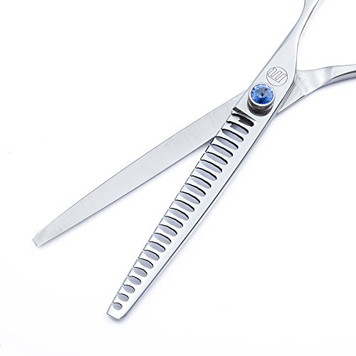Moontay 7.5 inch Professional Dogs Grooming Chunker Scissors, Pets Cat Grooming Thinning Blending Shears (7.5 inch)