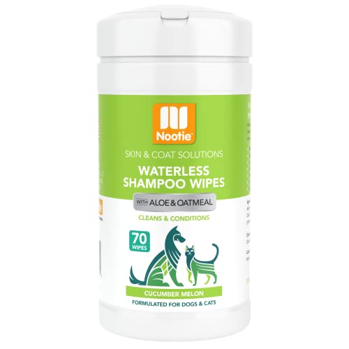 Nootie W7010 70 Ct Cucumber/Melon Waterless Shampoo Wipes