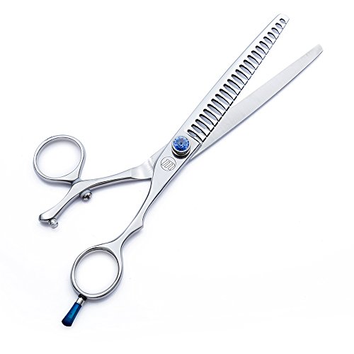 Moontay 7.5 inch Professional Dogs Grooming Chunker Scissors, Pets Cat Grooming Thinning Blending Shears (7.5 inch)