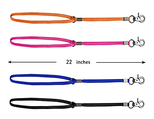 Pet Dog Grooming Loop, Nylon Restraint Noose Adjustable Fixed Dog Cat Safety Tether Straps Dog Grooming Supplies for Pet Grooming Table Bathtub 22 Inches - 4 Pack