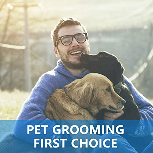 Maxshop Dog Comb with Different-Spaced Rounded Stainless Steel Teeth, Cat Comb for Removing Matted Fur, Professional Grooming Tool for Long and Short Haired Dog