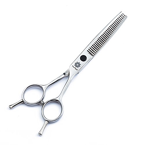 6/7 Inch Pet Scissors Dog Grooming Shears Set Straight/Curved/Thinning/Chunker Shears Grooming Comb-Twin Tail Animals Hair Cutting Tools Kit