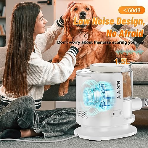 Pet Hair Grooming Kit with Vacuum Suction