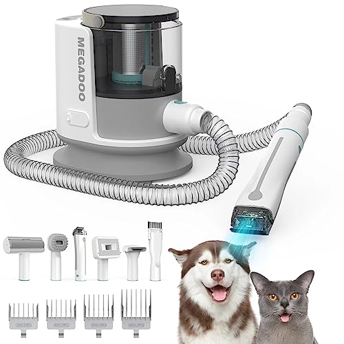 MEGADOO Pet Hair Grooming Kit with Vacuum