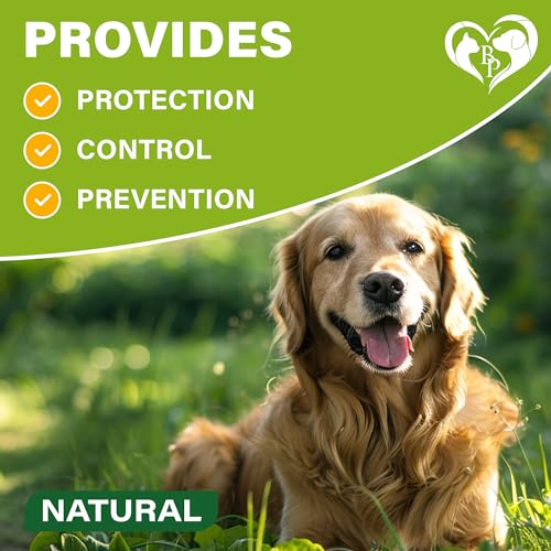 Rolf Club 3D FLEA Collar for Dogs - Flea and Tick Prevention for Dogs - Dog Flea and Tick Control for 6 Months - Safe Tick Repellent - Waterproof Tick Treatment (M)