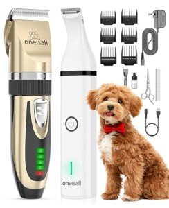 oneisall 2 in 1 Pet Hair Trimmer and Clippers
