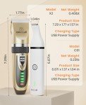 oneisall 2 in 1 Pet Hair Trimmer and Clippers