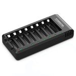 POWEROWL 8-Bay USB Battery Charger for AA/AAA
