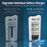 Rechargeable AA & AAA Battery Pack with Charger