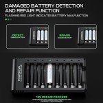 POWEROWL 8-Bay USB Battery Charger for AA/AAA