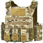 MOCHAR Camo Tactical Vest - Quick Release and Weighted