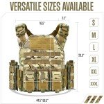 MOCHAR Camo Tactical Vest - Quick Release and Weighted