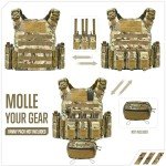 MOCHAR Camo Tactical Vest - Quick Release and Weighted