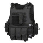 Black Tactical Airsoft and Paintball Vest