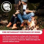 Olive Drab Fire-Resistant Wool Survival Blanket 66"x90