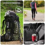 PTEROMY Waterproof Hooded Rain Poncho - Black