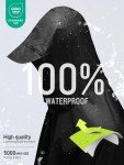 SaphiRose Waterproof Hooded Rain Poncho for Adults