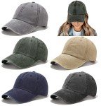 Vintage Washed Distressed Baseball Cap - Unisex