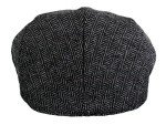 Men's Herringbone Tweed Wool Blend Newsboy Hat