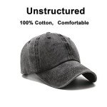 Vintage Distressed Cotton Dad Hat - Unisex Trucker Cap
