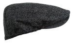 Men's Herringbone Tweed Wool Blend Newsboy Hat
