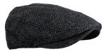 Men's Herringbone Tweed Wool Blend Newsboy Hat
