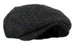 Men's Herringbone Tweed Wool Blend Newsboy Hat
