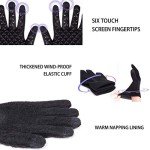 TRENDOUX Winter Touchscreen Driving Gloves - Black
