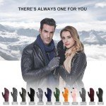 TRENDOUX Winter Touchscreen Driving Gloves - Black