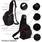 Black Tactical Sling Bag for Outdoor Adventures