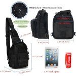 Black Tactical Sling Bag for Outdoor Adventures