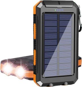 Solar Power Bank 38800mAh - Waterproof, Portable Charger