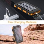 Solar Power Bank 38800mAh - Waterproof, Portable Charger