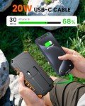 Riapow 27000mAh Solar Power Bank with Flashlights