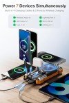 Solar Power Bank 49800mAh with Wireless Charging