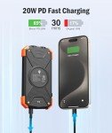BLAVOR 10,000mAh Solar Power Bank with Fast Charging
