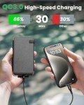 Hiluckey 25000mAh Solar Power Bank with 4 Panels