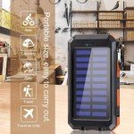 Solar Power Bank 38800mAh - Waterproof, Portable Charger