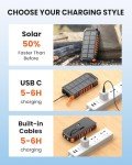 Riapow 27000mAh Solar Power Bank with Flashlights
